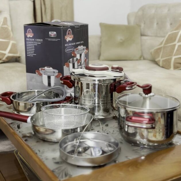 Pack Cocotte Sinarco 9 pièces Inox 18/10 + Cadeau🎁