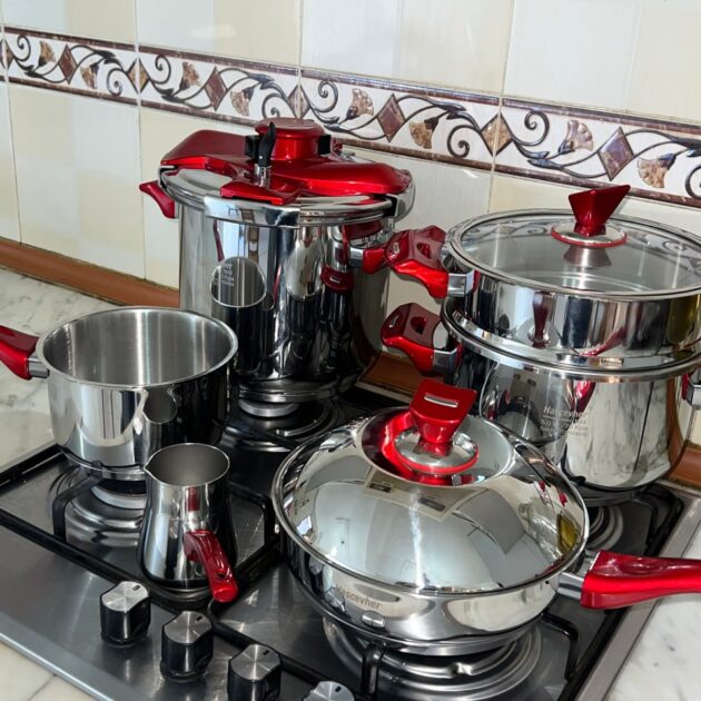 Pack Cocotte Hascevher Galaxy 15 Pcs Inox 18/10